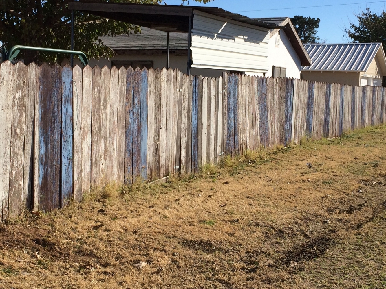 Dad's Fence circa 1955-1956