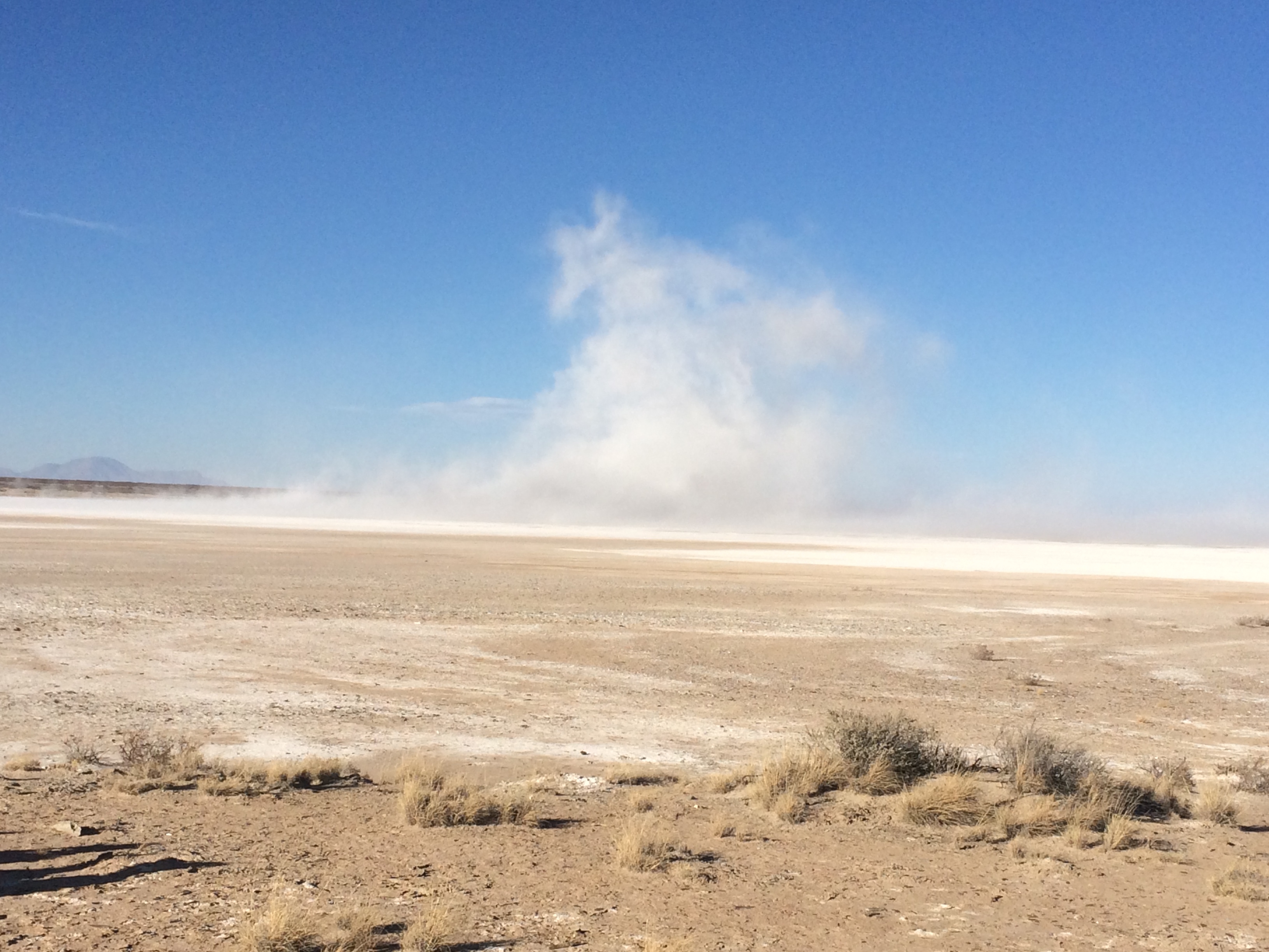 Dust Plume on Lake Lucero